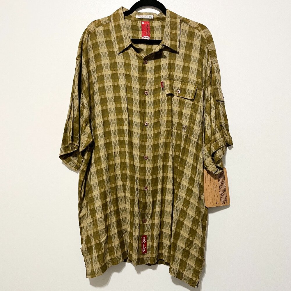 Ecko UNLTD Mens Vintage Y2K Button Up SS Shirt XXL Hip Hop Skater Streetwear